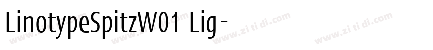 LinotypeSpitzW01 Lig字体转换